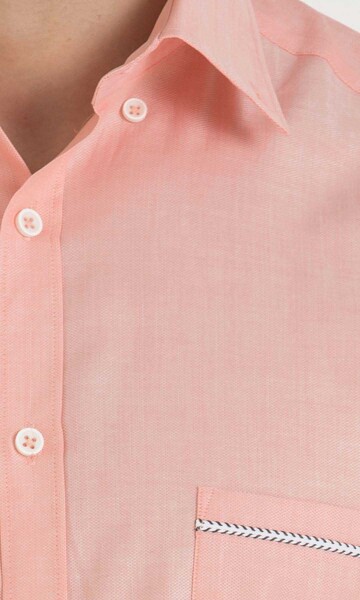 Somon Desenli Slim Fit Gömlek - 5