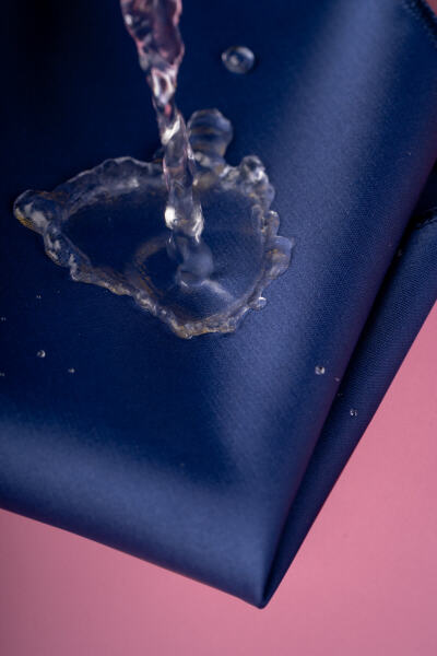 Su ve Leke Tutmayan 7 Cm Lacivert Kravat ve Mendil Seti - 5