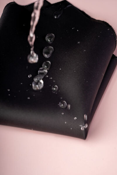 Su ve Leke Tutmayan 7 Cm Siyah Kravat ve Mendil Seti - 5