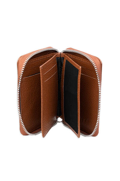 Taba Floter 100% Deri Fermuarlı Cüzdan - 3