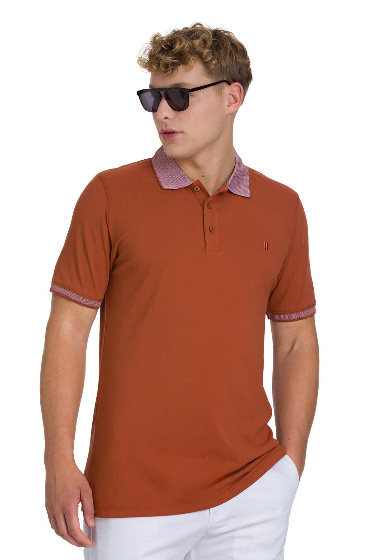 Tarçın Regular Fit 100% Pamuklu Polo Yaka Tişört - 1