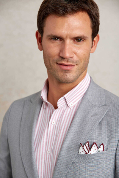 Taş Comfort Fit Sivri Yaka 4 Drop Klasik Ceket - 7