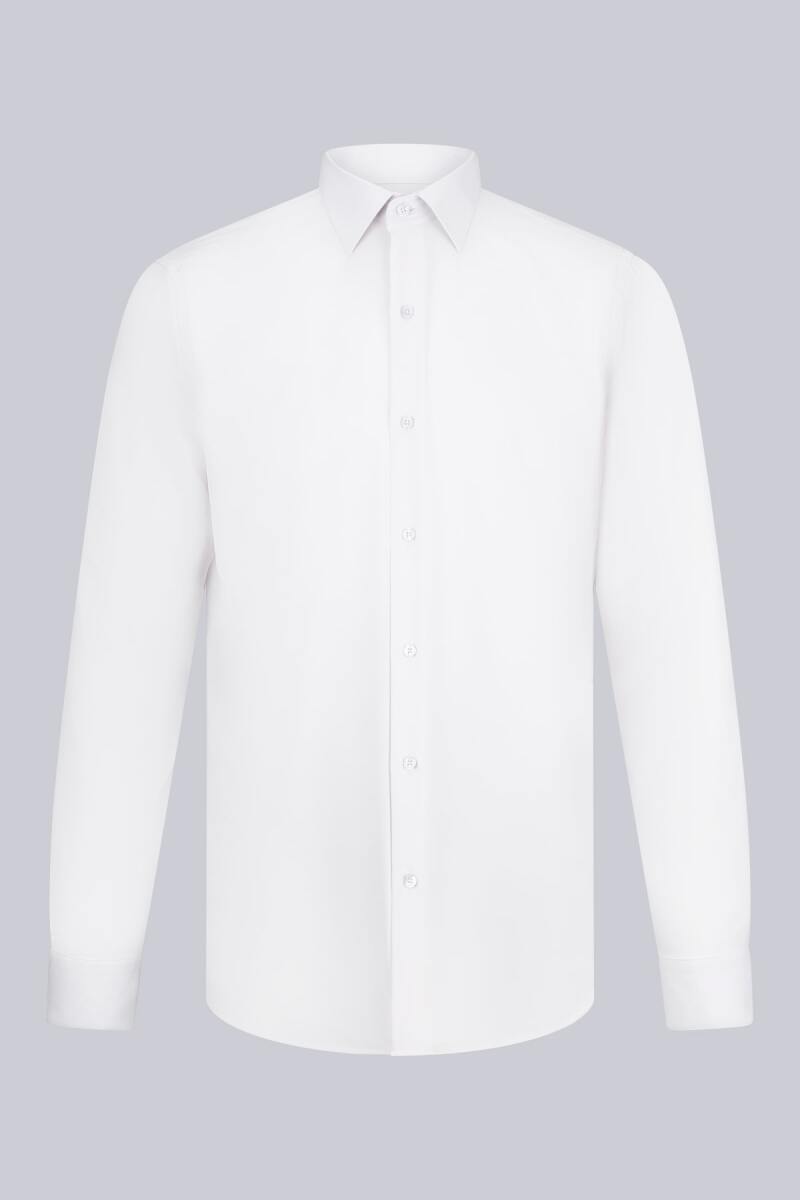 Taş Comfort Fit Slim Yaka Uzun Kollu Gömlek - Saykı