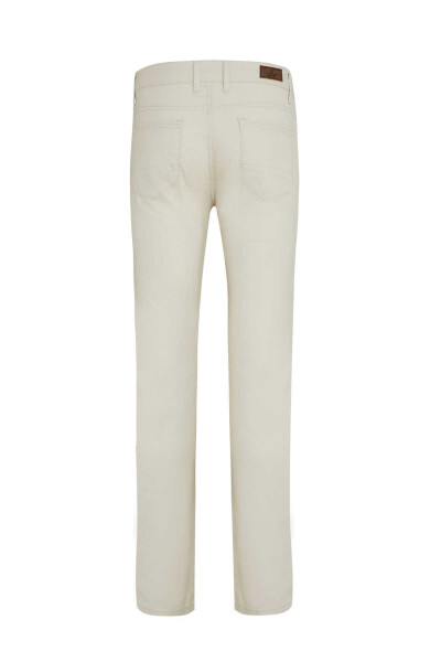Taş Slim Fit Desenli Pamuklu 5 Cep Kanvas Pantolon - 2