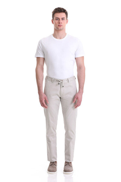 Taş Dinamik Fit Desenli Pamuklu Yandan Cepli Jogger Pantolon - 2