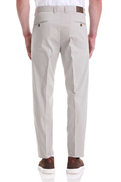 Taş Dinamik Fit Pamuklu Yandan Cepli Kanvas Pantolon - 5