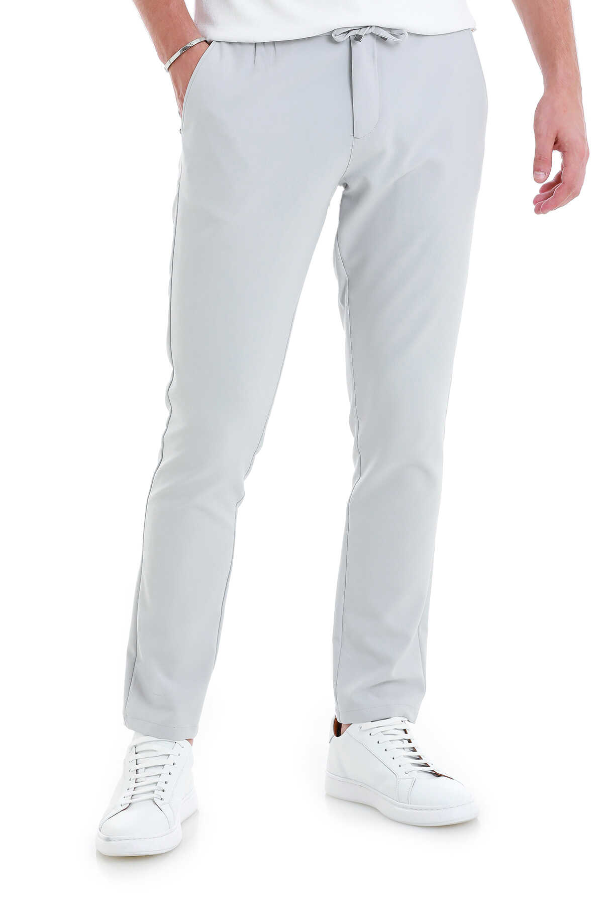Taş Dinamik Fit Düz Yandan Cepli Jogger Pantolon - 1