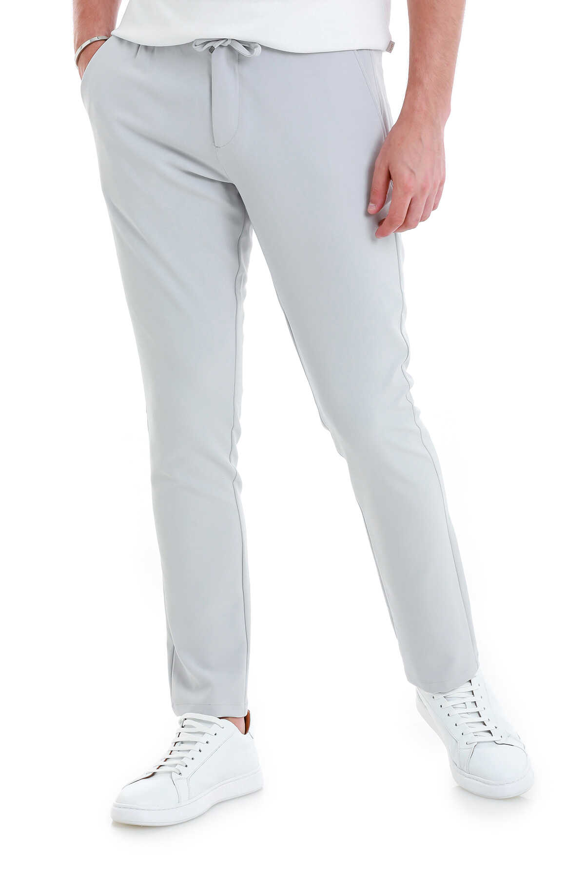 Taş Dinamik Fit Düz Yandan Cepli Jogger Pantolon - 4