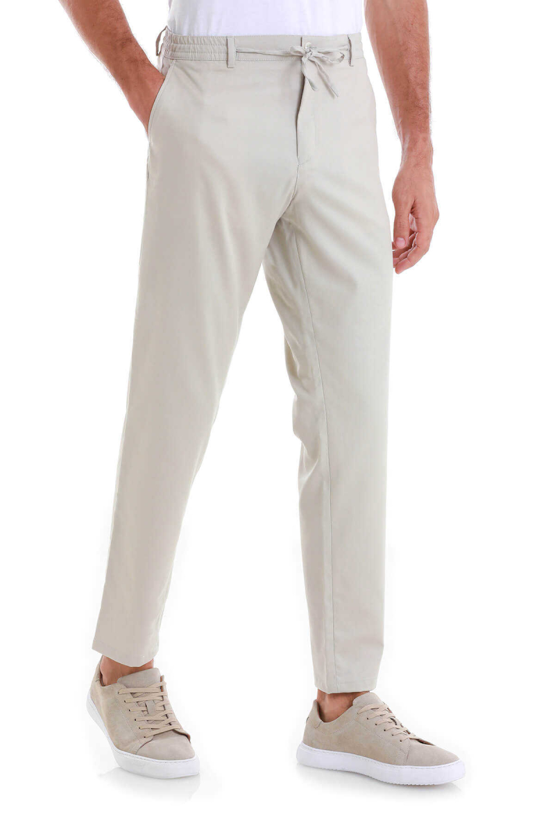 Taş Dinamik Fit Düz Yandan Cepli Pamuklu Jogger Pantolon - HATEM SAYKI (1)