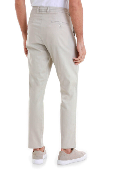 Taş Dinamik Fit Düz Yandan Cepli Pamuklu Jogger Pantolon - 5