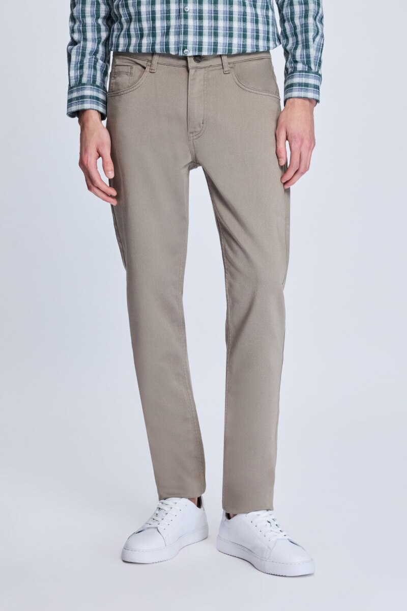 Taş Dinamik Fit Pamuklu 5 Cep Kanvas Pantolon - Hatem Saykı