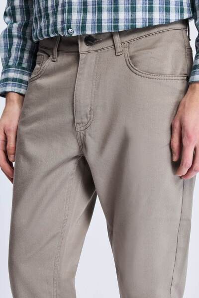 Taş Dinamik Fit Pamuklu 5 Cep Kanvas Pantolon - 3
