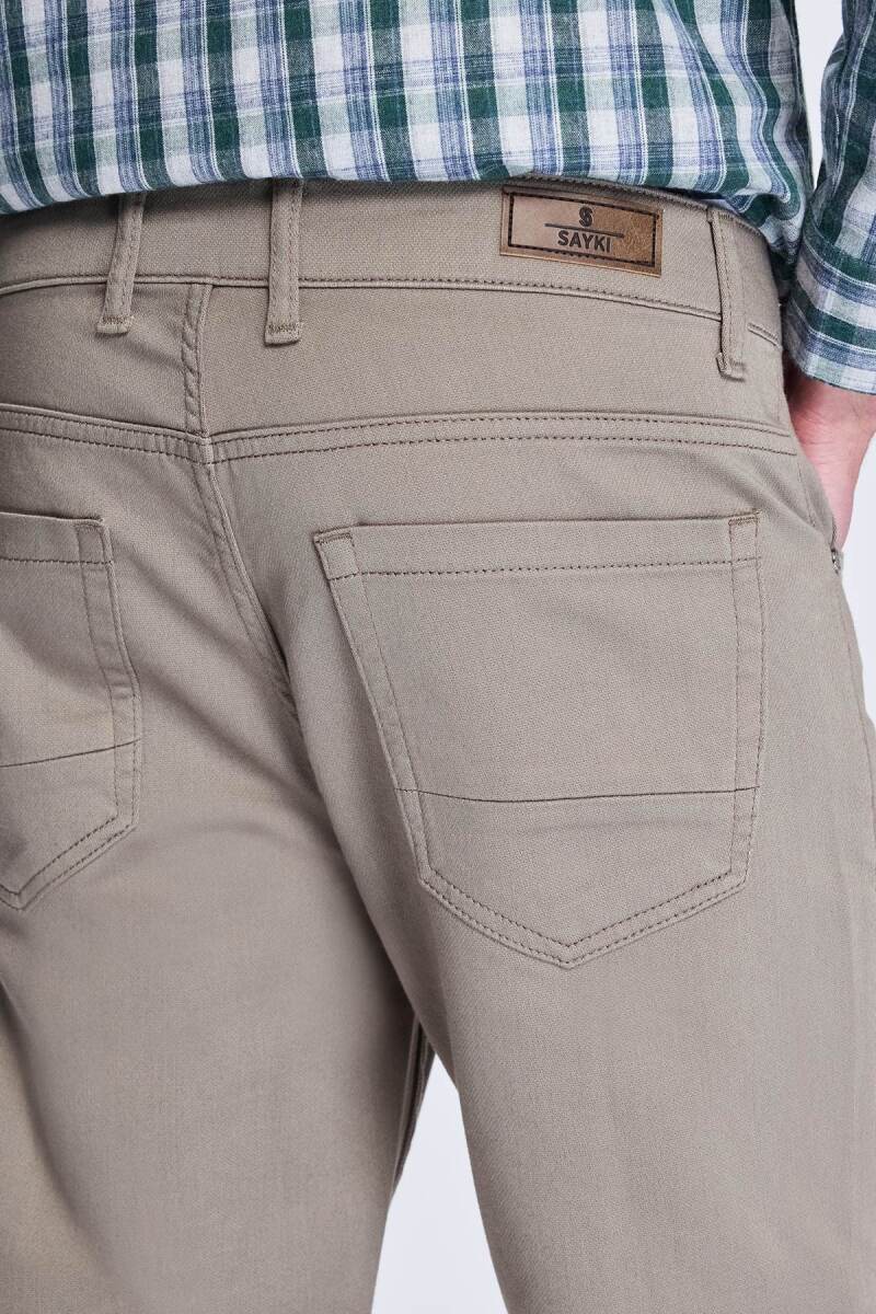 Taş Dinamik Fit Pamuklu 5 Cep Kanvas Pantolon - Hatem Saykı (1)
