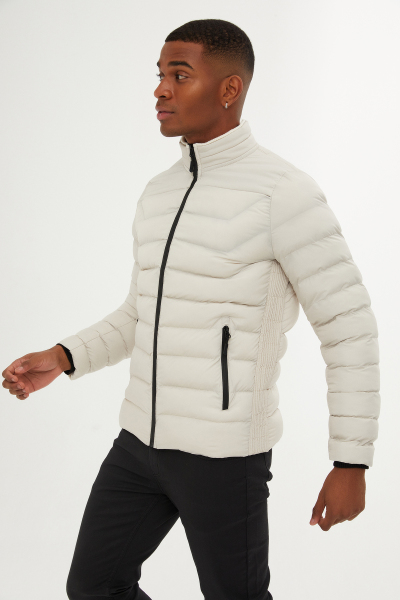 Taş Hakim Yaka Şişme Mont - 9