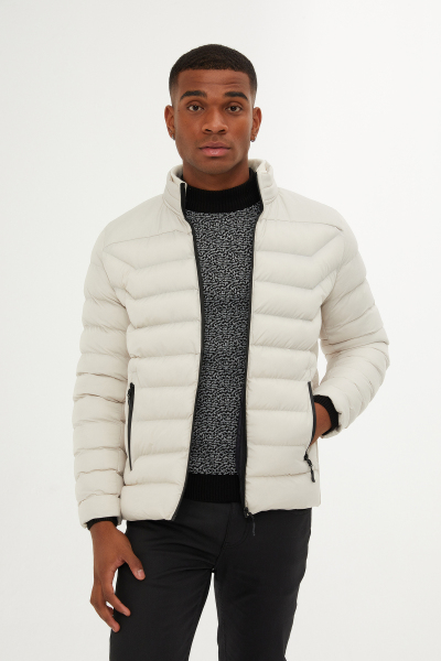 Taş Hakim Yaka Şişme Mont - 13