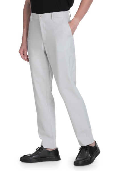 Taş Rahat Kesim Yandan Cepli Keten Jogger Pantolon - 3