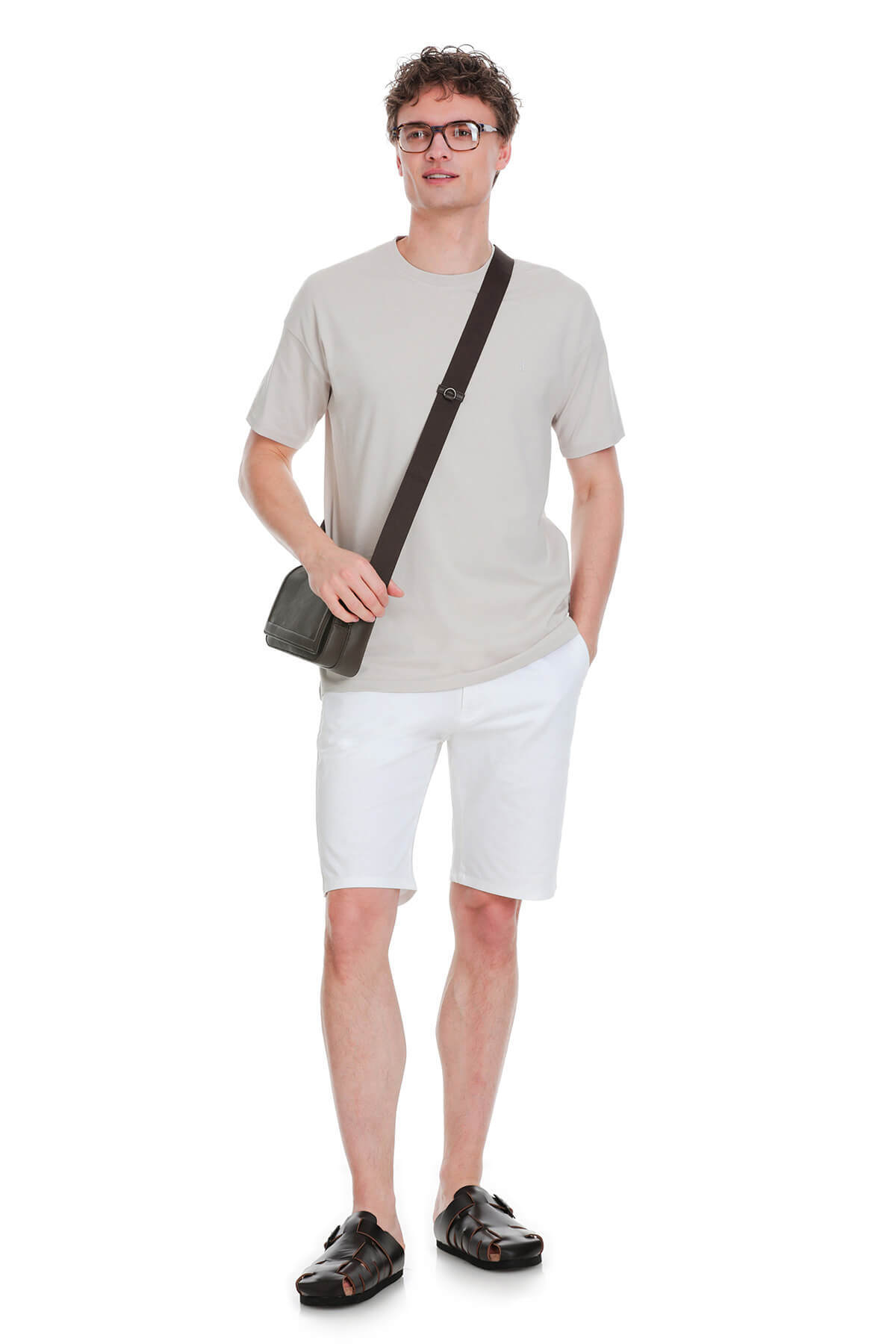 Taş Regular Fit 100% Pamuk Bisiklet Yaka Oversize Tişört - 2