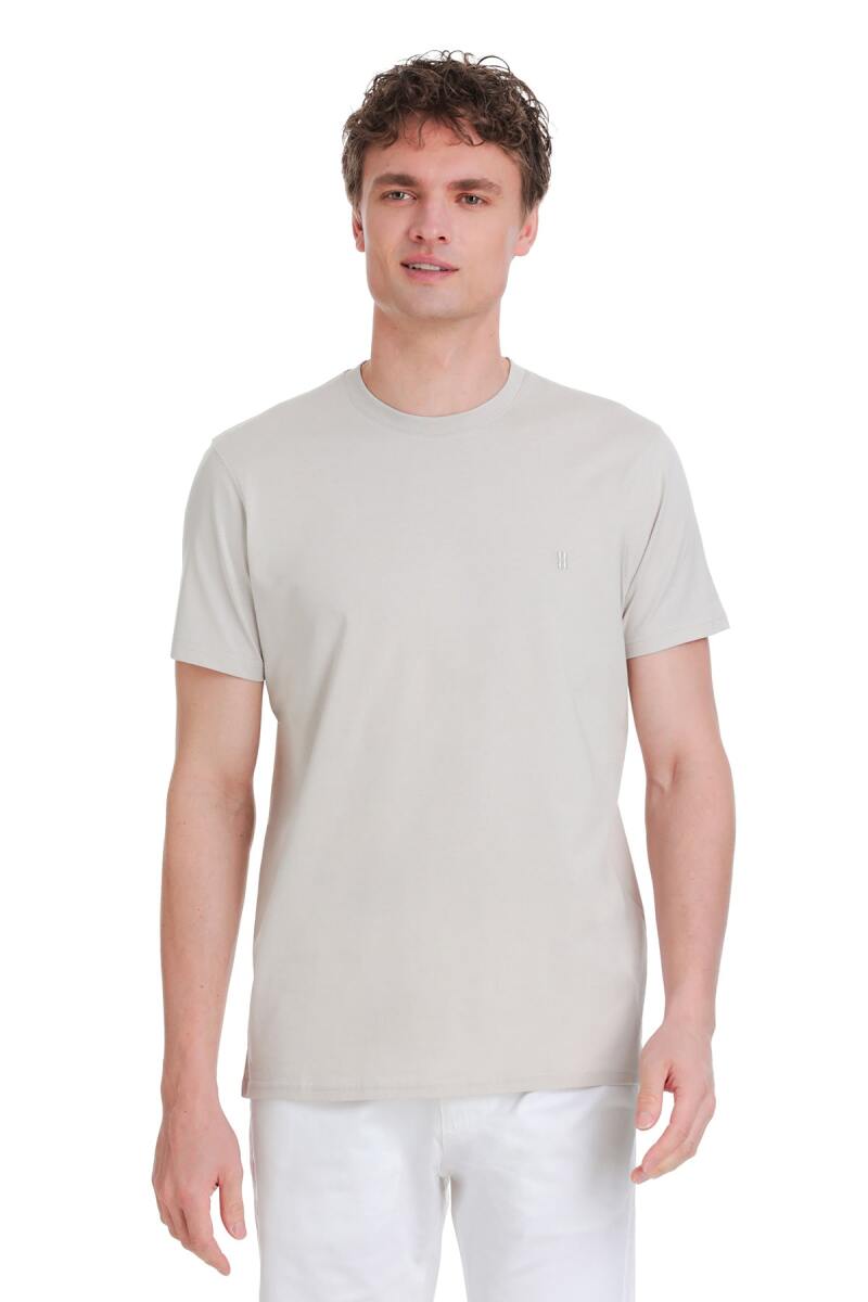 Taş Regular Fit 100% Pamuk Bisiklet Yaka Tişört - HTML (1)