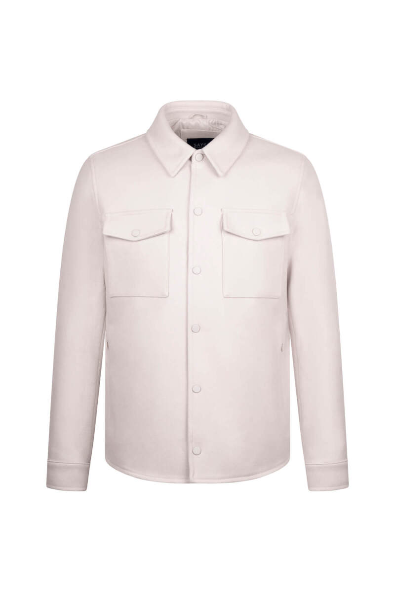 Taş Regular Fit Uzun Kollu Erkek Gömlek Ceket - Hatem Saykı