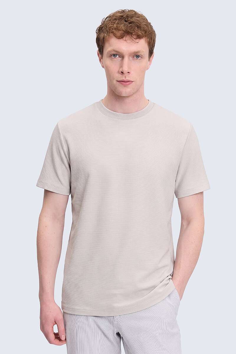 Taş Regular Fit Bisiklet Yaka Basic Tişört