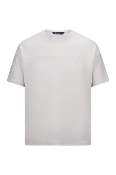 Taş Regular Fit Bisiklet Yaka Oversize Tişört 