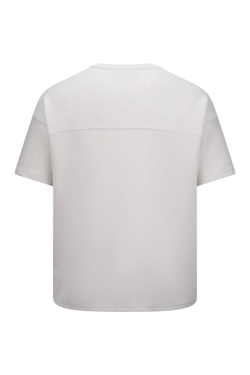 Taş Regular Fit Bisiklet Yaka Oversize Tişört - HTML (1)