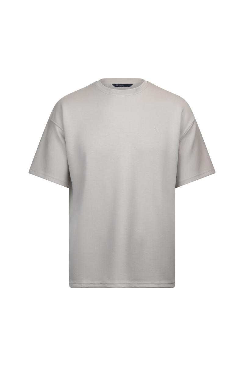 Taş Regular Fit Bisiklet Yaka Oversize Tişört