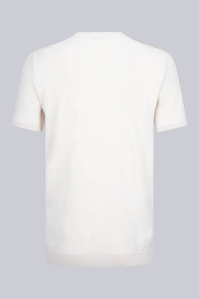 Taş Regular Fit Bisiklet Yaka Rayon Tişört - 2