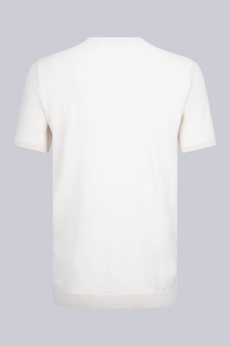 Taş Regular Fit Bisiklet Yaka Rayon Tişört - Saykı (1)