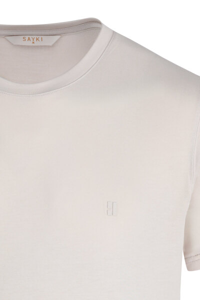 Taş Regular Fit Bisiklet Yaka Tişört - 2