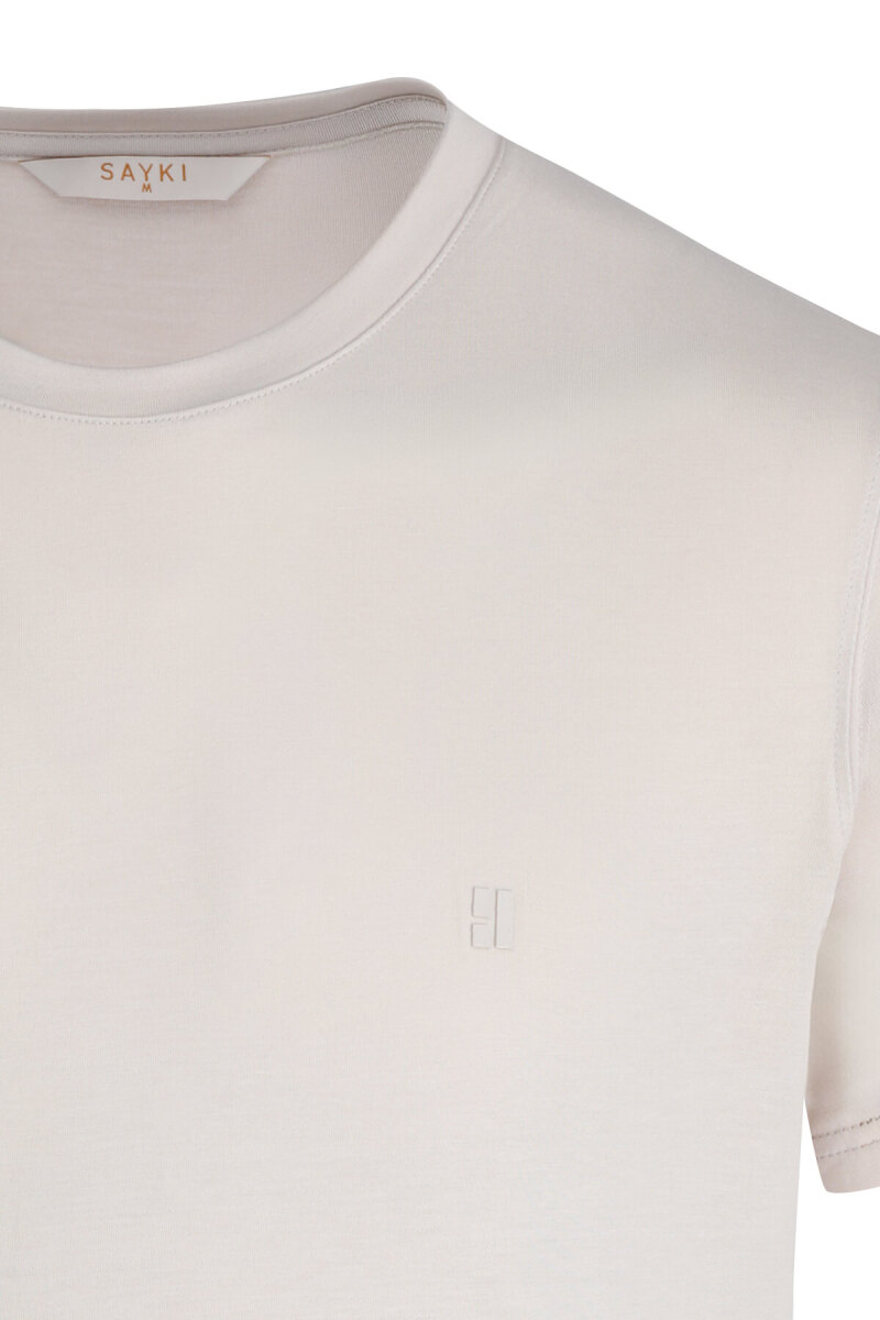 Taş Regular Fit Bisiklet Yaka Tişört - Saykı (1)