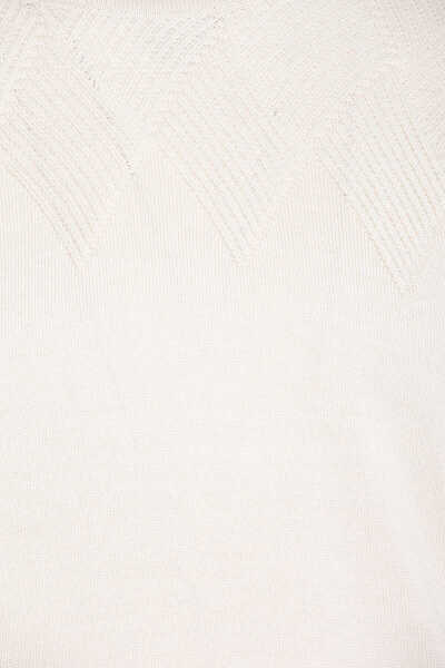 Taş Regular Fit Desenli Pamuklu Balıkçı Yaka Triko Kazak - 6