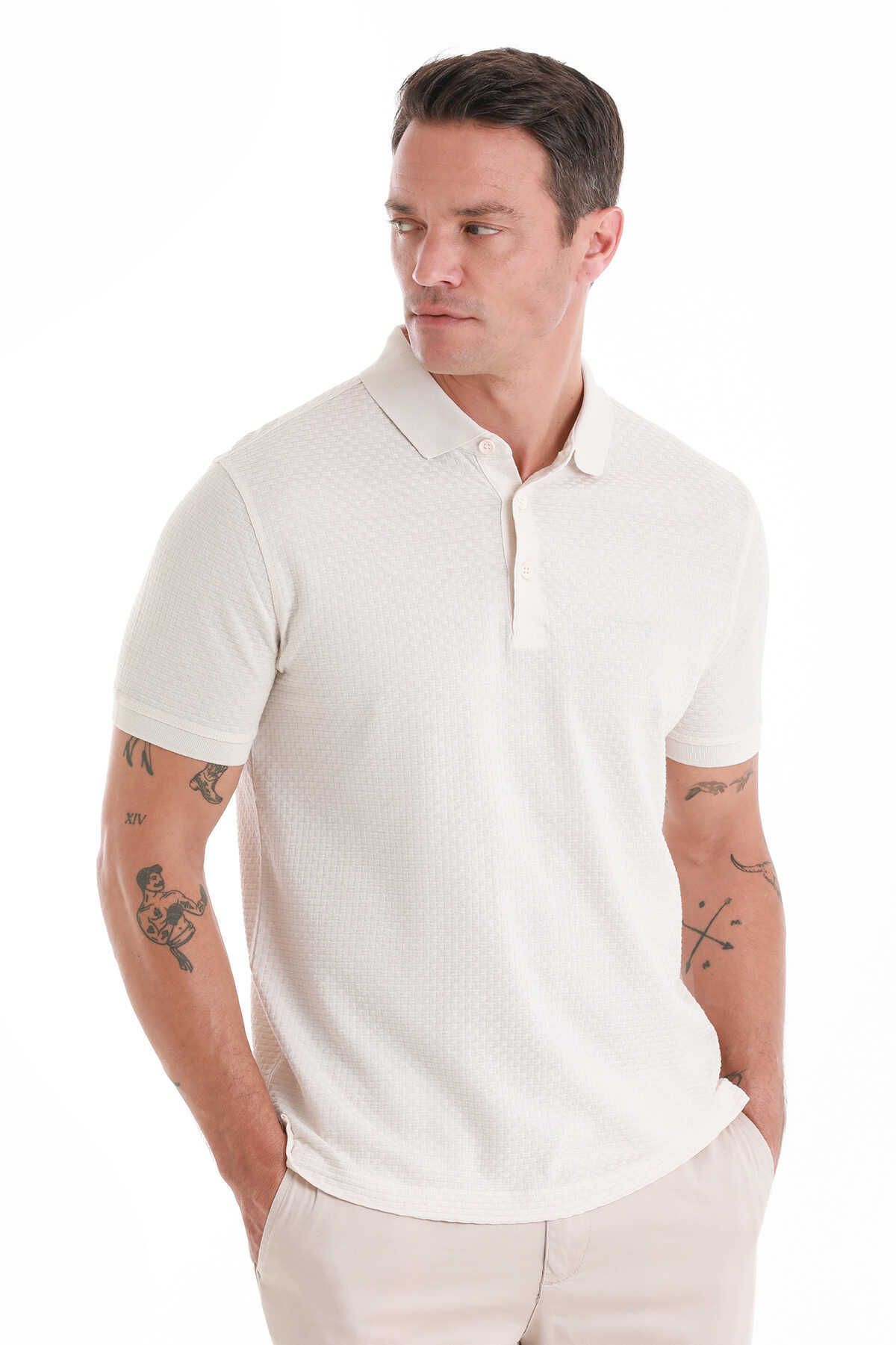 Taş Regular Fit Merserize Polo Yaka 100% Pamuk Tişört - 3