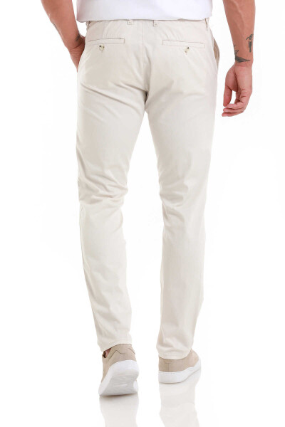 Taş Regular Fit Düz Yandan Cep Pamuklu Jogger Kanvas Pantolon - 5