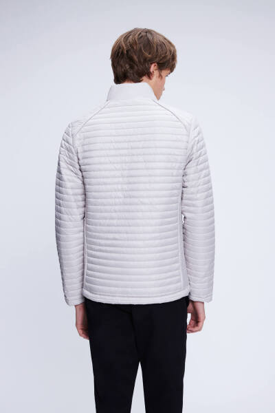 Taş Regular Fit Hakim Yaka Şişme Mont - 5