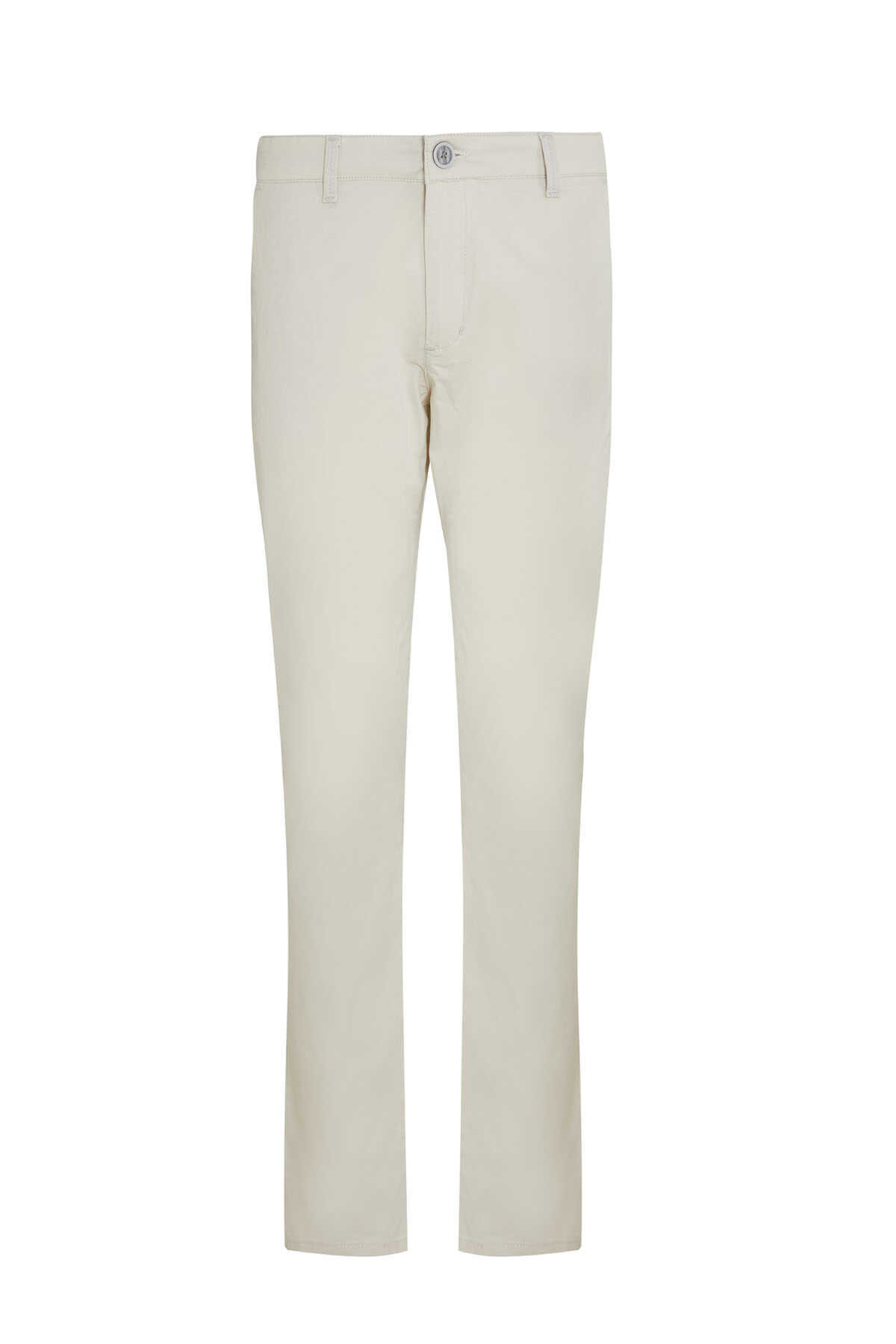 Taş Regular Fit Pamuklu Yandan Cep Kanvas Pantolon - 1