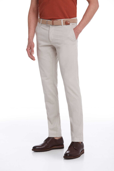 Taş Regular Fit Pamuklu Yandan Cep Kanvas Pantolon - 2