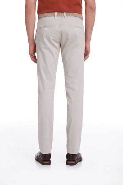 Taş Regular Fit Pamuklu Yandan Cep Kanvas Pantolon - 4