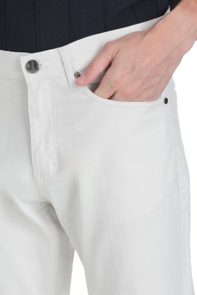 Taş Regular Fit Pamuklu 5 Cep Kanvas Pantolon - 4