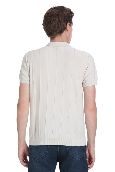 Taş Regular Fit Polo Yaka Rayon Tişört - 5