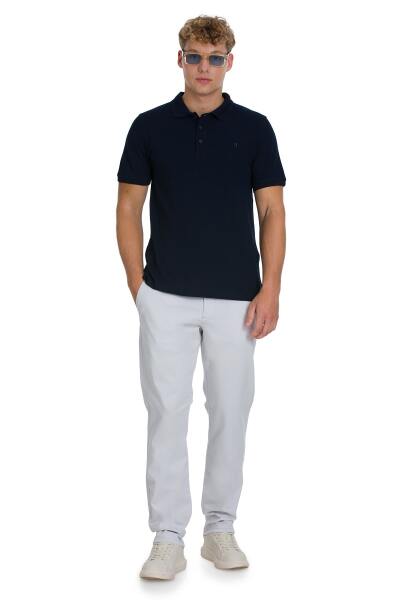 Taş Regular Fit Yandan Cepli Kanvas Pantolon - 2