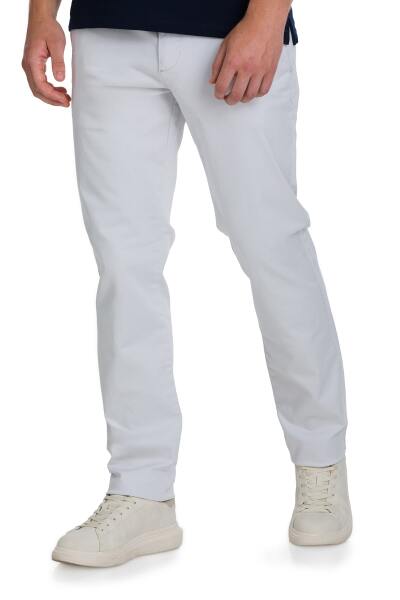 Taş Regular Fit Yandan Cepli Kanvas Pantolon - 3