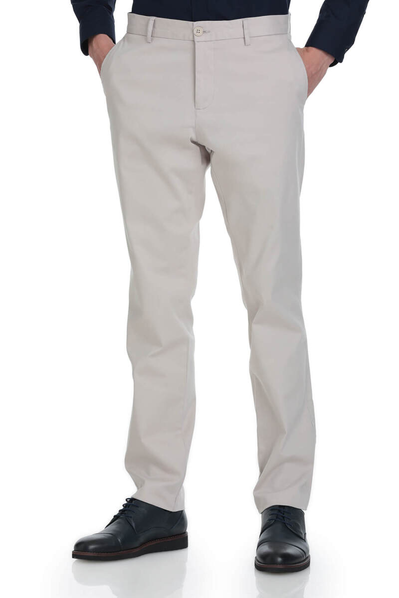 Taş Regular Fit Yandan Cepli Pamuklu Kanvas Pantolon - Saykı (1)