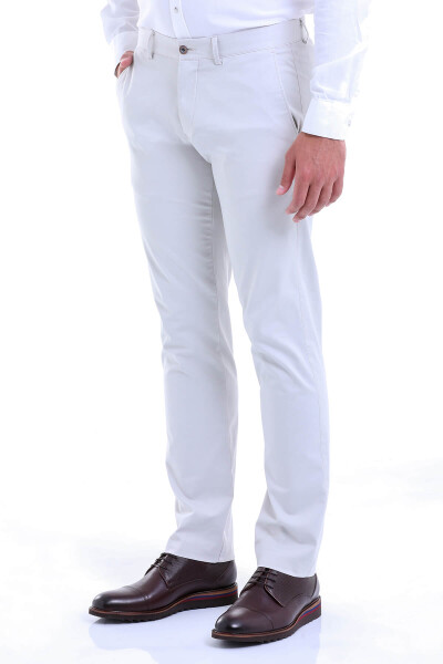 Taş Regular Fit Pamuklu Yandan Cep Kanvas Pantolon - 2