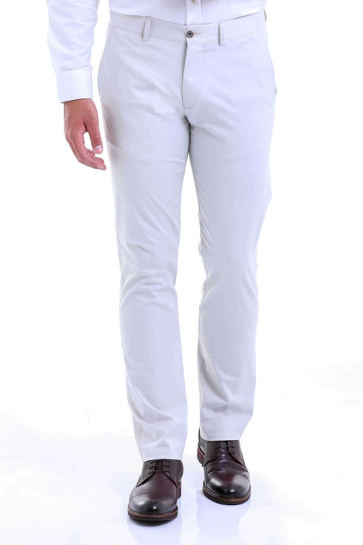 Taş Regular Fit Pamuklu Yandan Cep Kanvas Pantolon - 3