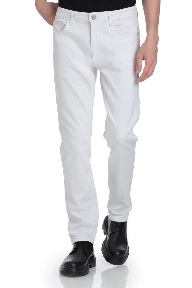 Taş Slim Fit 5 Cep Pamuklu Kanvas Pantolon - Saykı