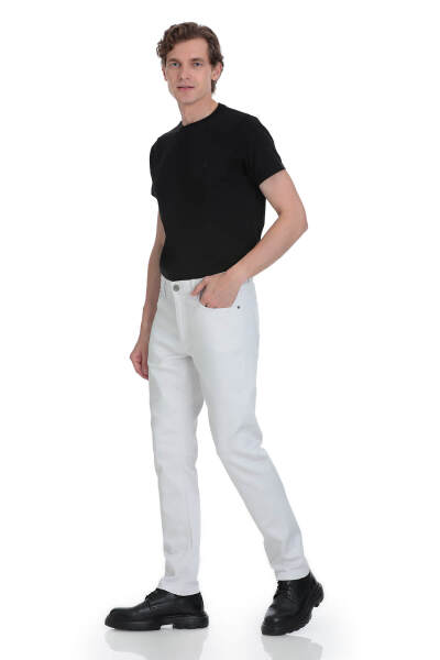 Taş Slim Fit 5 Cep Pamuklu Kanvas Pantolon - 2
