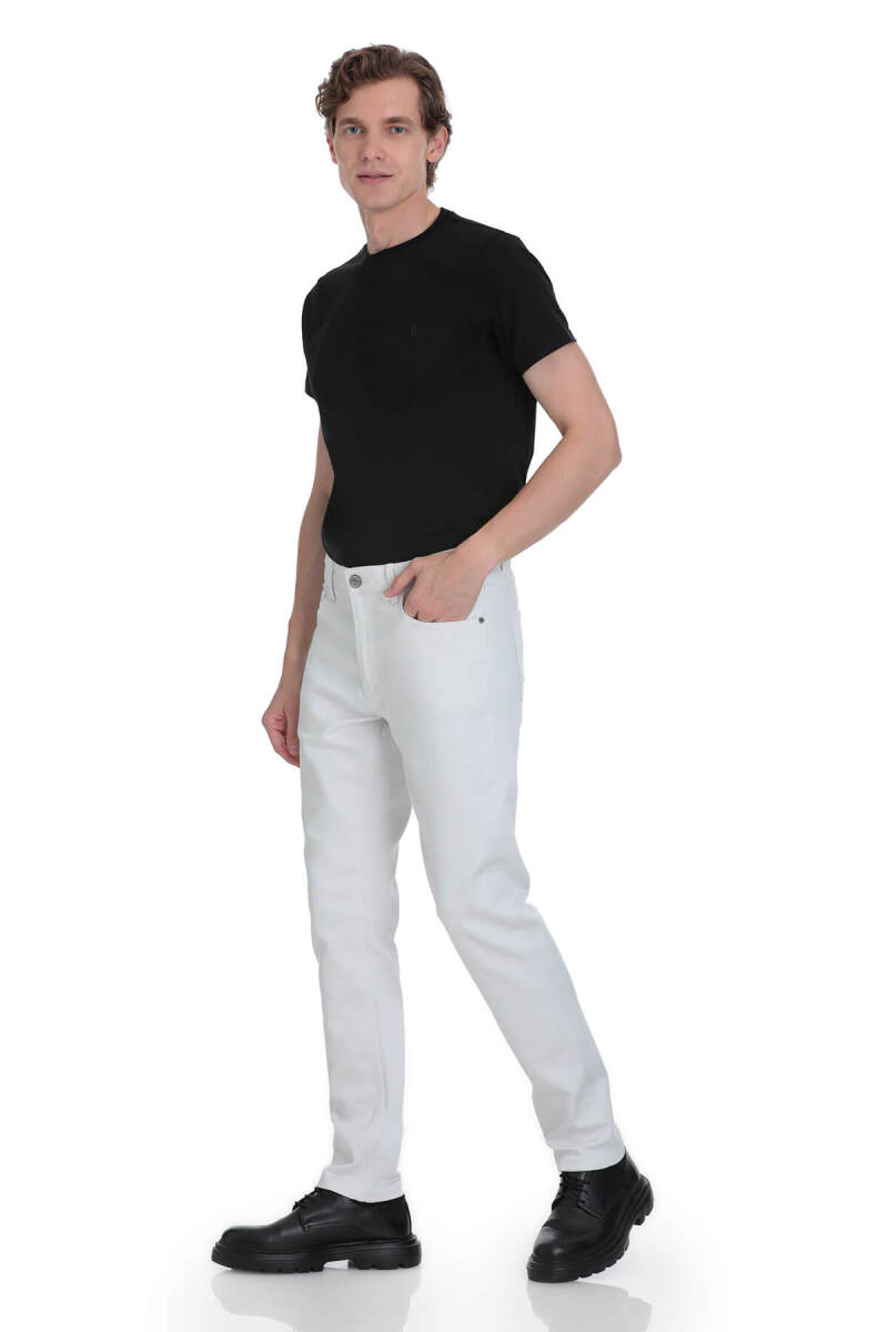 Taş Slim Fit 5 Cep Pamuklu Kanvas Pantolon - Saykı (1)