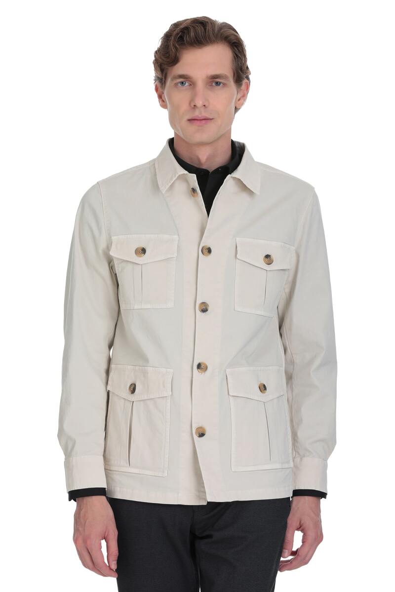 Taş Slim Fit Bebe Yaka Mevsimlik Mont