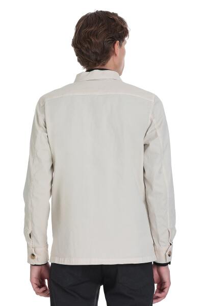 Taş Slim Fit Bebe Yaka Mevsimlik Mont - 7